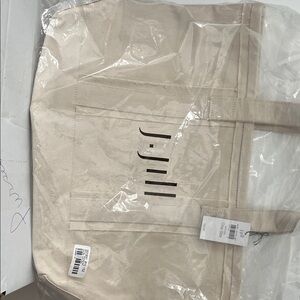 J. Jill Beige Canvas Tote